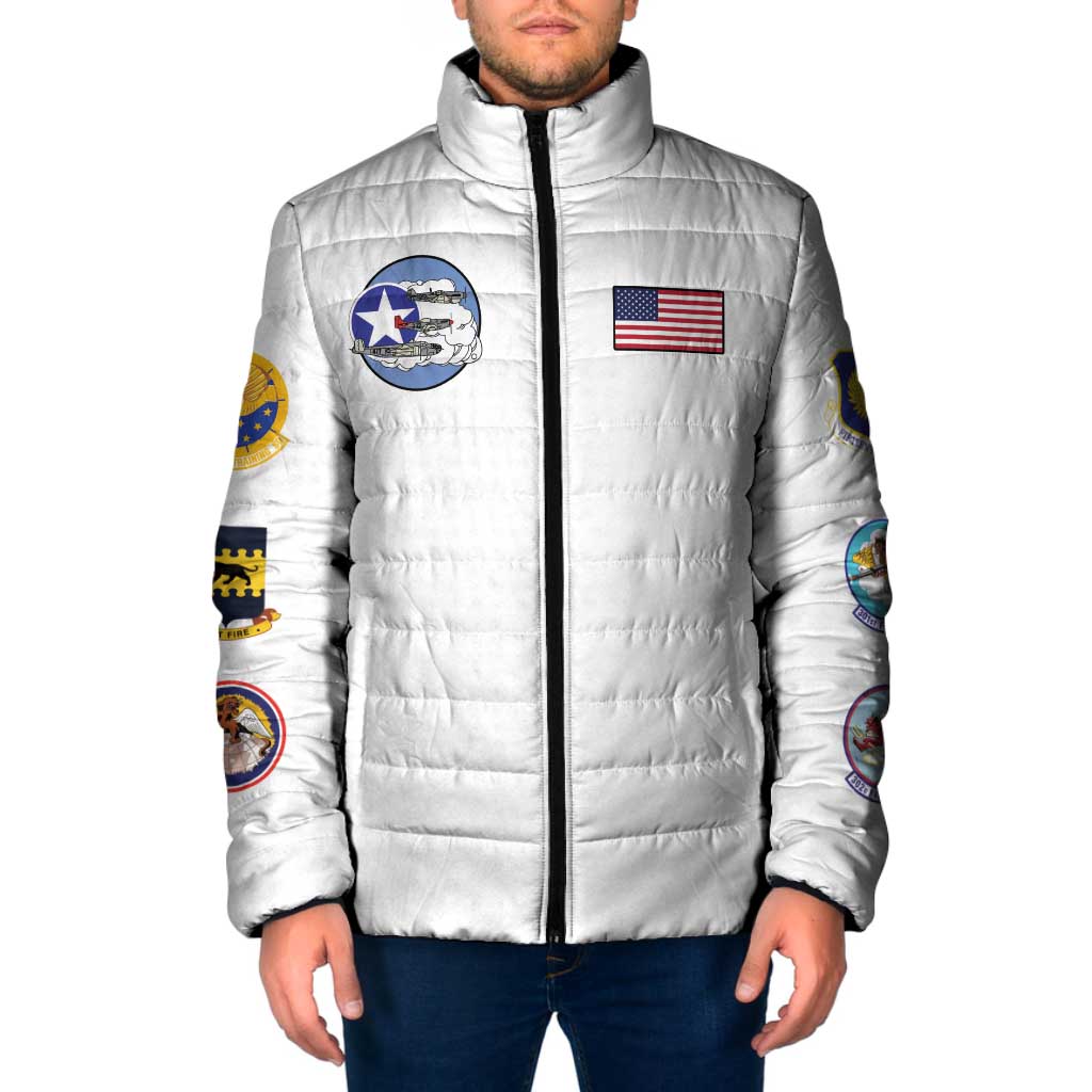 Tuskegee Airmen WWII Heroes Padded Jacket The Great American Aviators White Art - Wonder Print Shop
