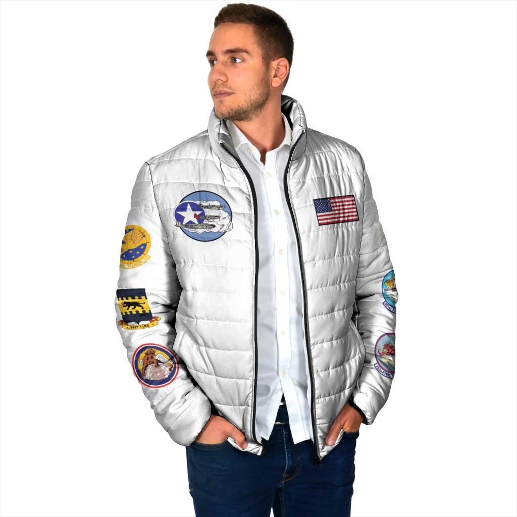 Tuskegee Airmen WWII Heroes Padded Jacket The Great American Aviators White Art - Wonder Print Shop