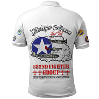Tuskegee Airmen WWII Heroes Polo Shirt The Great American Aviators White Art - Wonder Print Shop