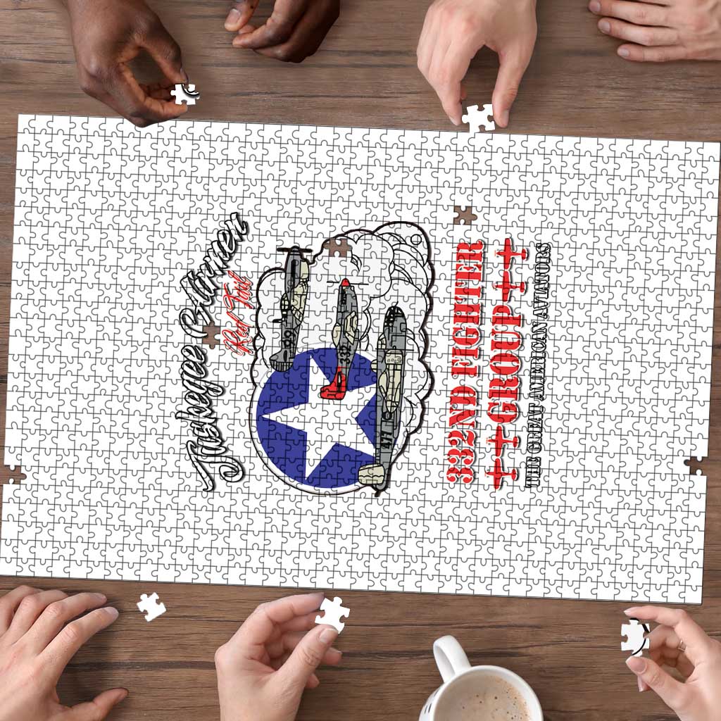 Tuskegee Airmen WWII Heroes Puzzle The Great American Aviators White Art - Wonder Print Shop