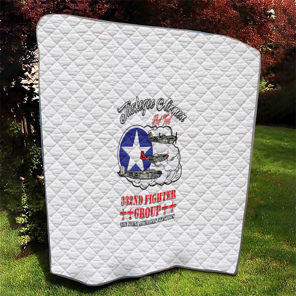 Tuskegee Airmen WWII Heroes Quilt The Great American Aviators White Art - Wonder Print Shop