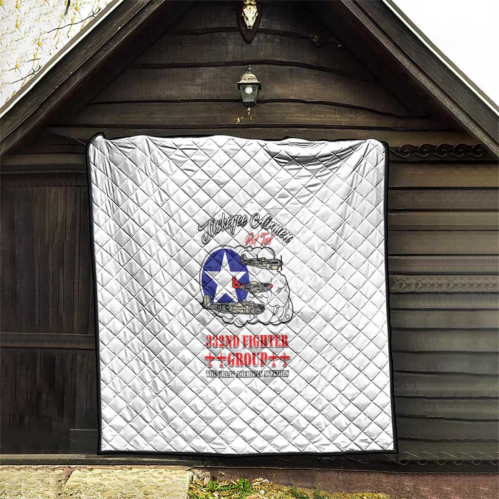 Tuskegee Airmen WWII Heroes Quilt The Great American Aviators White Art - Wonder Print Shop