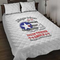 Tuskegee Airmen WWII Heroes Quilt Bed Set The Great American Aviators White Art - Wonder Print Shop