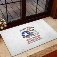 Tuskegee Airmen WWII Heroes Rubber Doormat The Great American Aviators White Art - Wonder Print Shop