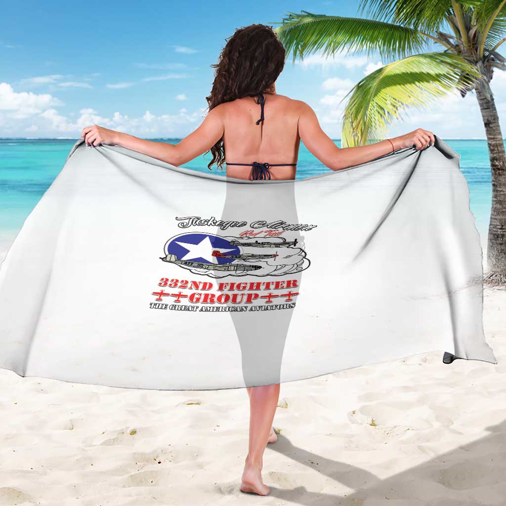 Tuskegee Airmen WWII Heroes Sarong The Great American Aviators White Art - Wonder Print Shop