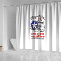 Tuskegee Airmen WWII Heroes Shower Curtain The Great American Aviators White Art - Wonder Print Shop