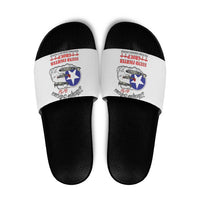 Tuskegee Airmen WWII Heroes Slide Sandals The Great American Aviators White Art - Wonder Print Shop