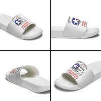 Tuskegee Airmen WWII Heroes Slide Sandals The Great American Aviators White Art - Wonder Print Shop