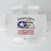 Tuskegee Airmen WWII Heroes Tablecloth The Great American Aviators White Art - Wonder Print Shop