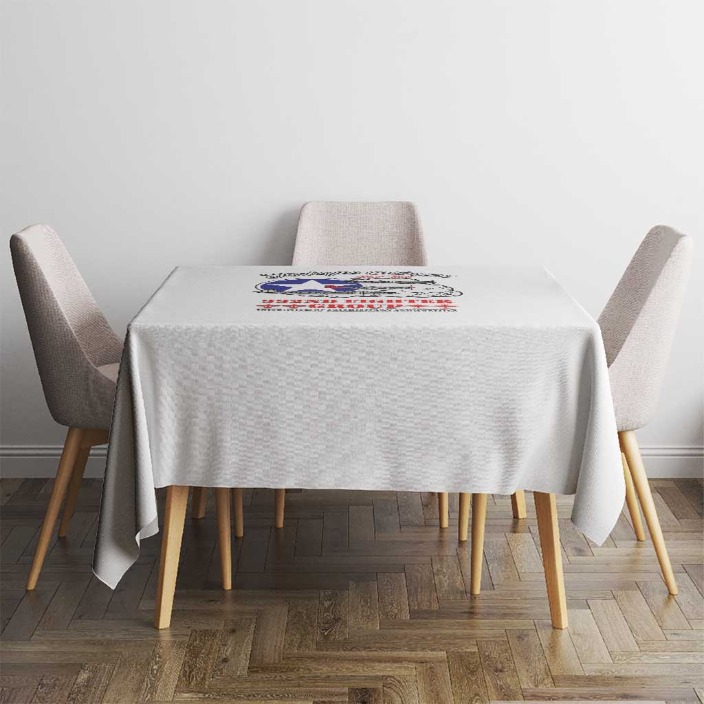Tuskegee Airmen WWII Heroes Tablecloth The Great American Aviators White Art - Wonder Print Shop