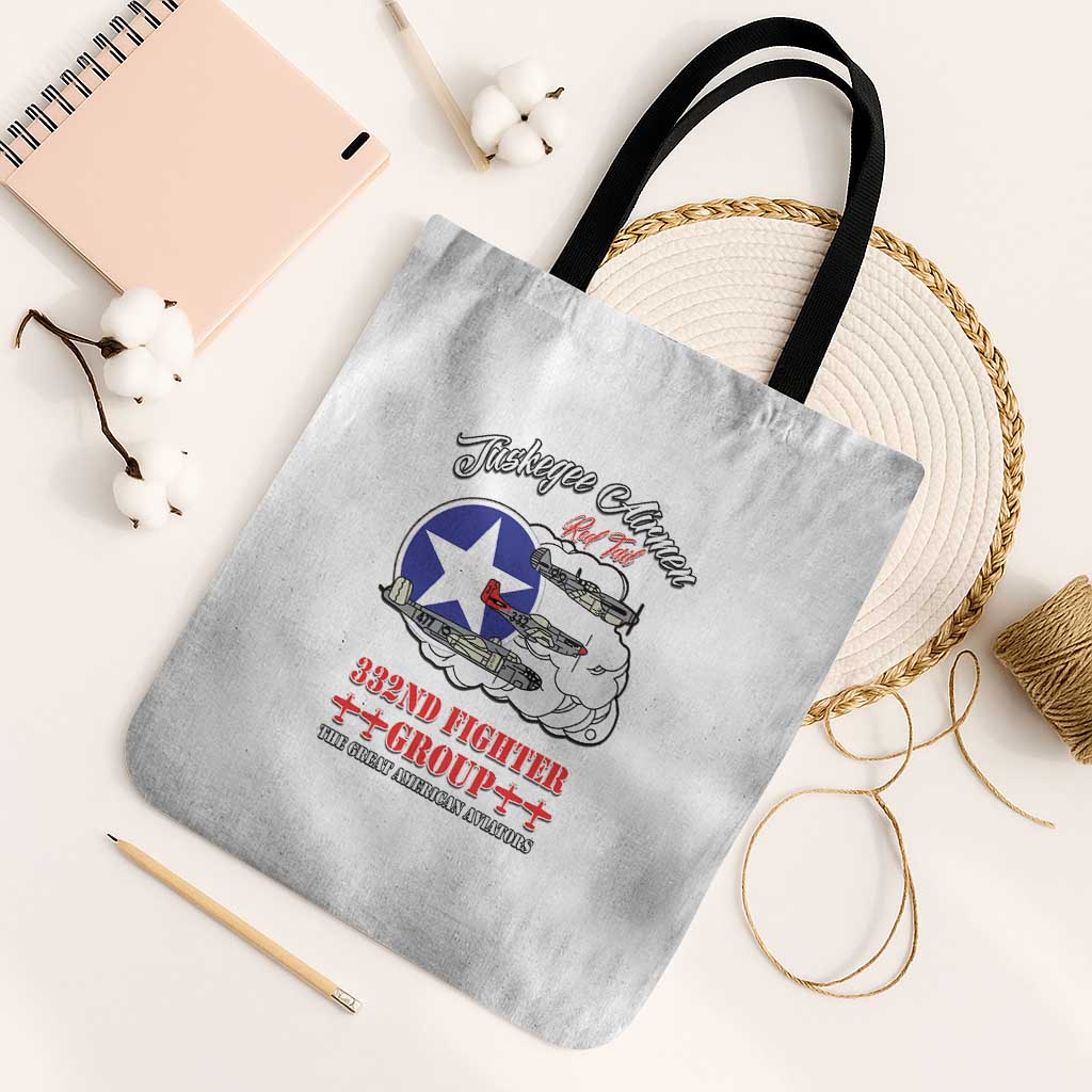Tuskegee Airmen WWII Heroes Tote Bag The Great American Aviators White Art - Wonder Print Shop