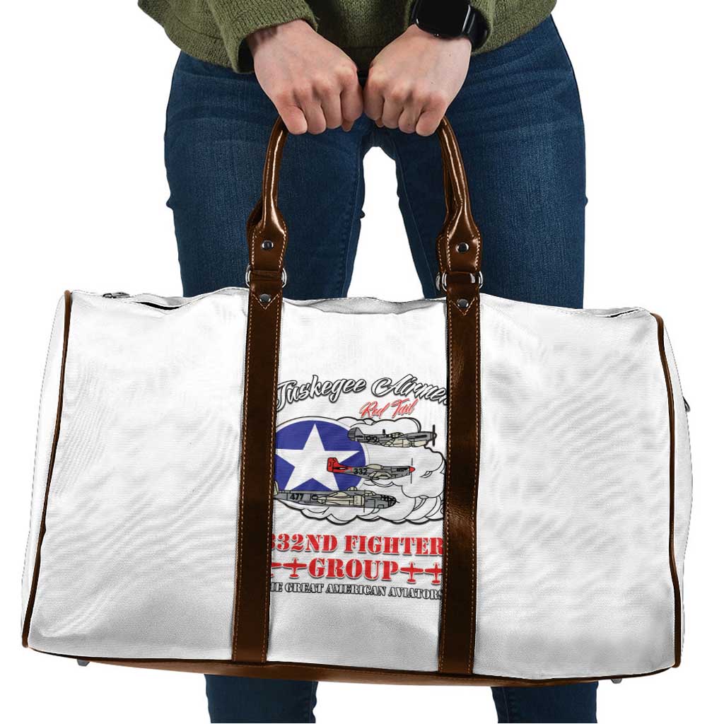 Tuskegee Airmen WWII Heroes Travel Bag The Great American Aviators White Art - Wonder Print Shop