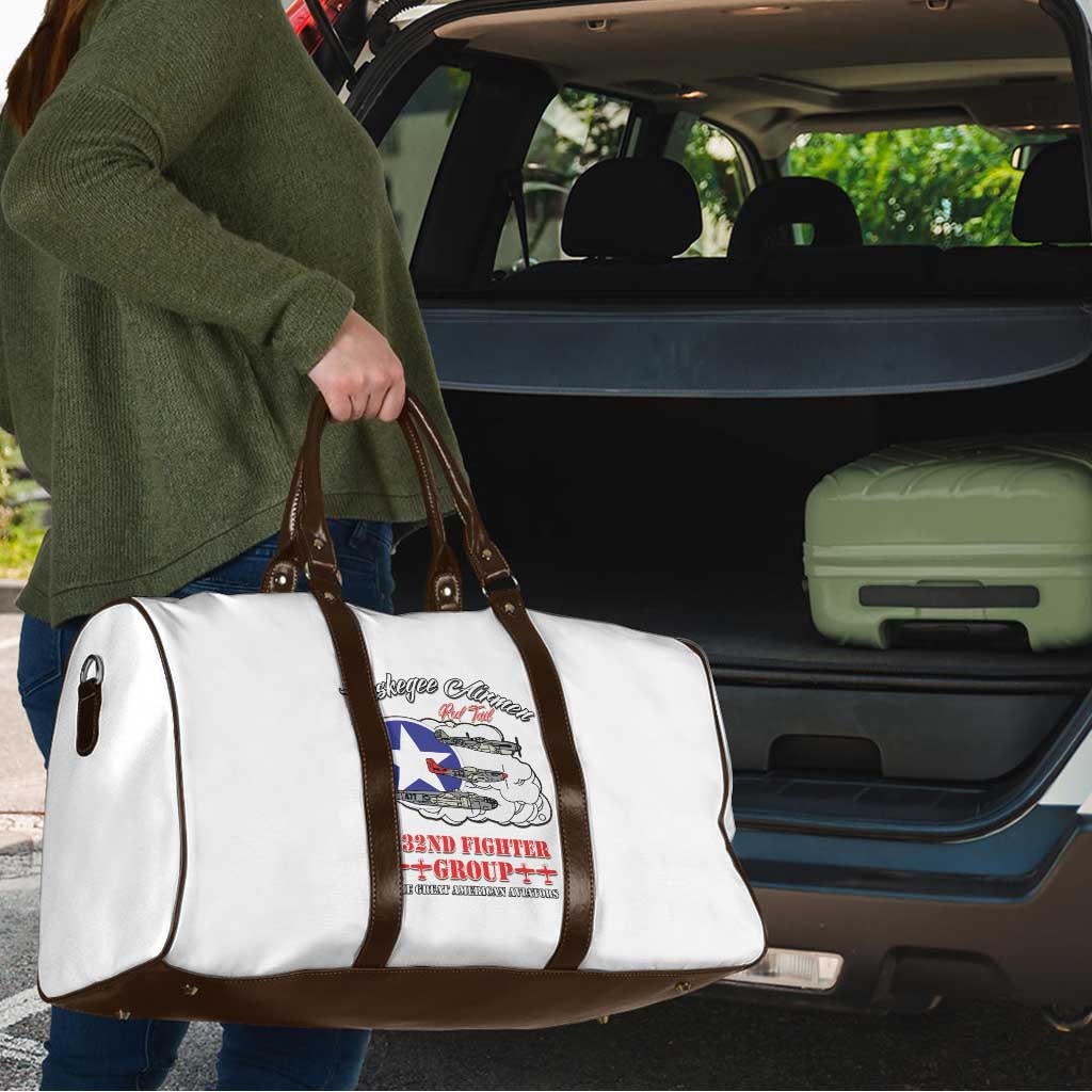 Tuskegee Airmen WWII Heroes Travel Bag The Great American Aviators White Art - Wonder Print Shop