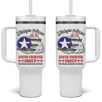 Tuskegee Airmen WWII Heroes Tumbler With Handle The Great American Aviators White Art - Wonder Print Shop