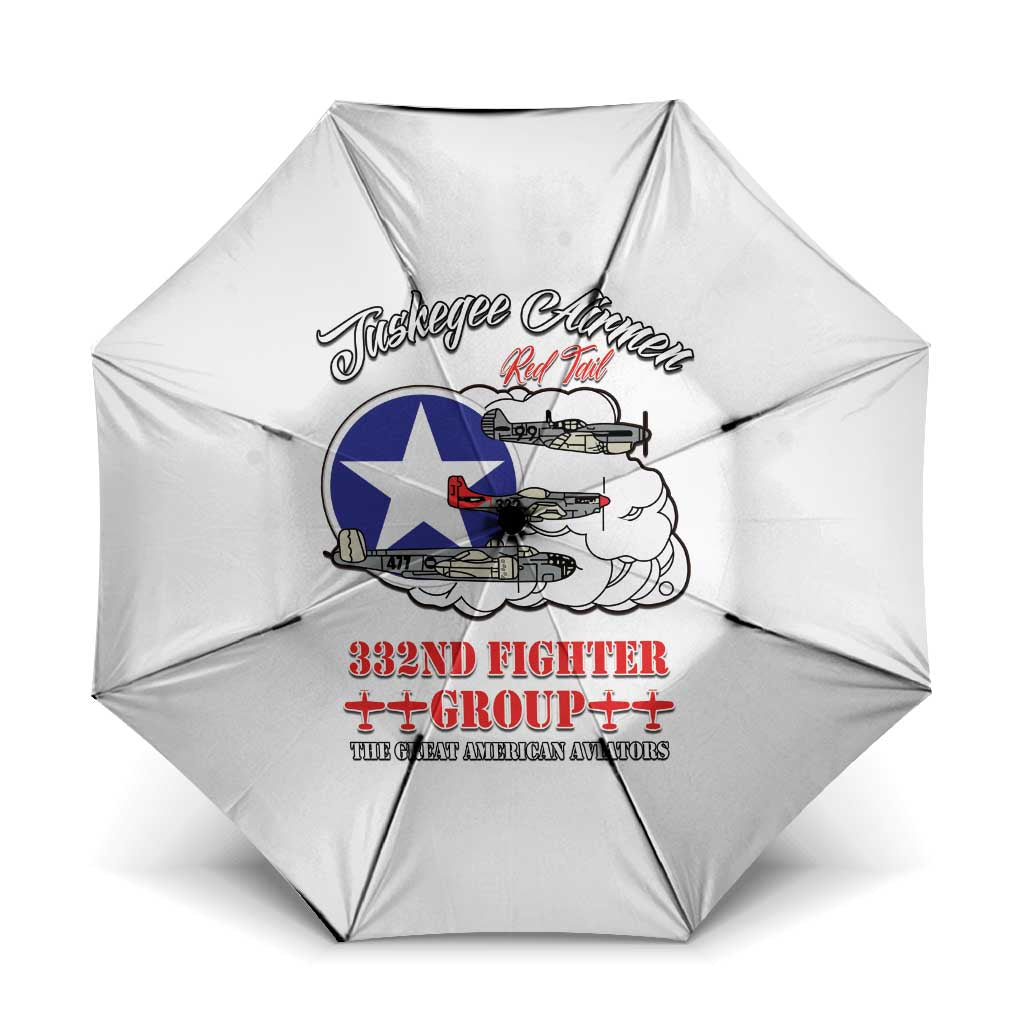 Tuskegee Airmen WWII Heroes Umbrella The Great American Aviators White Art - Wonder Print Shop