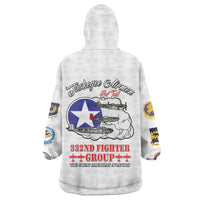 Tuskegee Airmen WWII Heroes Wearable Blanket Hoodie The Great American Aviators White Art - Wonder Print Shop