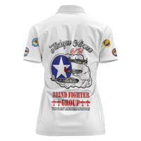 Tuskegee Airmen WWII Heroes Women Polo Shirt The Great American Aviators White Art - Wonder Print Shop