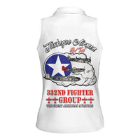 Tuskegee Airmen WWII Heroes Women Sleeveless Polo Shirt The Great American Aviators White Art - Wonder Print Shop