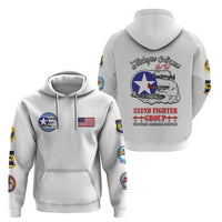 Tuskegee Airmen WWII Heroes Zip Hoodie The Great American Aviators White Art - Wonder Print Shop