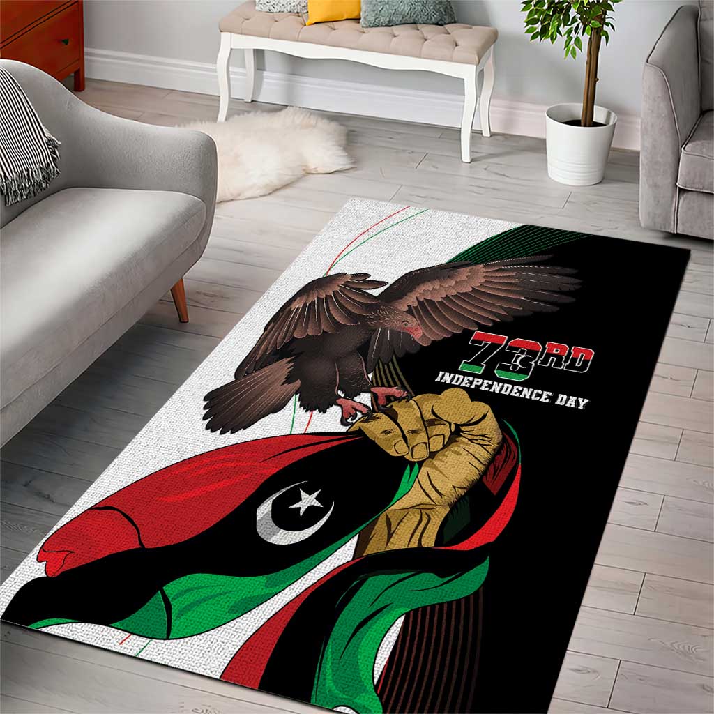 Libya 73rd Anniversary Independence Day Area Rug - Wonder Print Shop