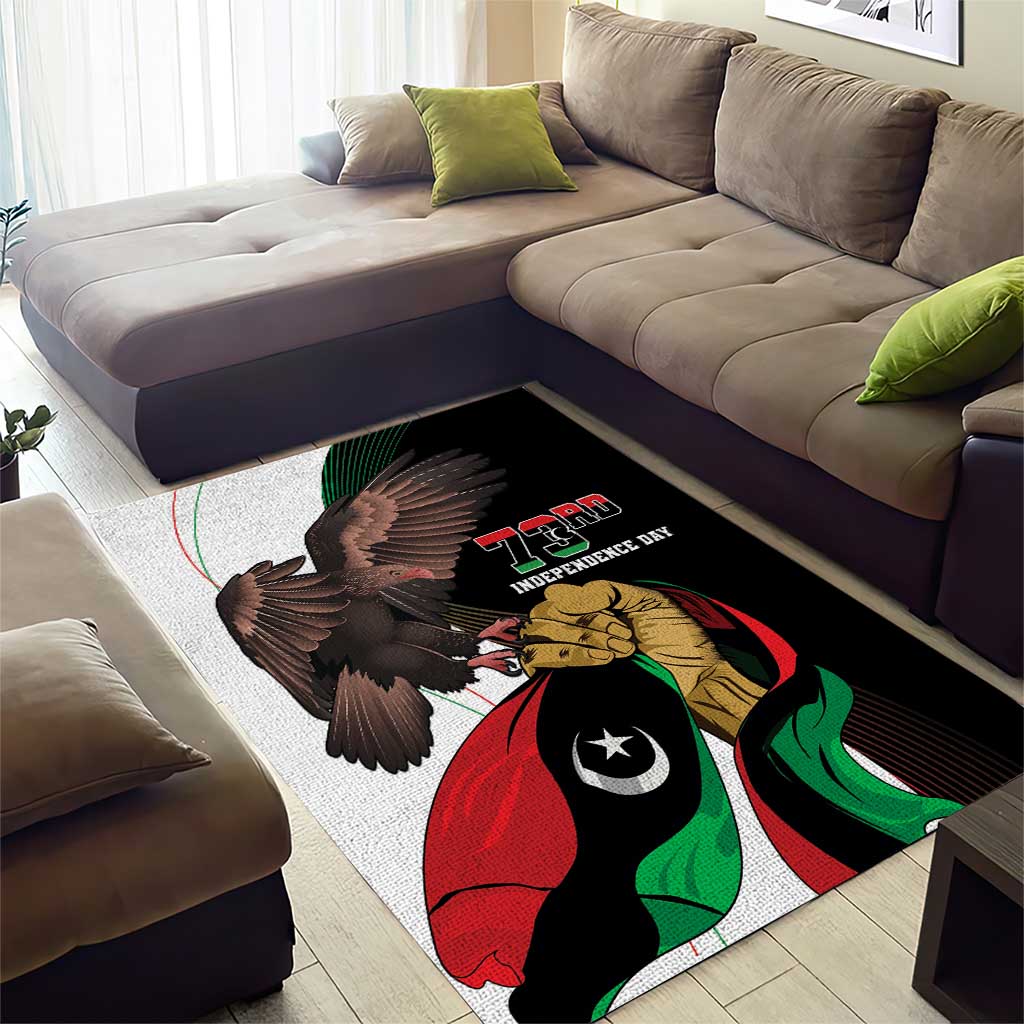 Libya 73rd Anniversary Independence Day Area Rug - Wonder Print Shop