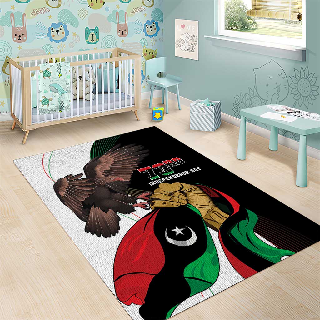 Libya 73rd Anniversary Independence Day Area Rug - Wonder Print Shop