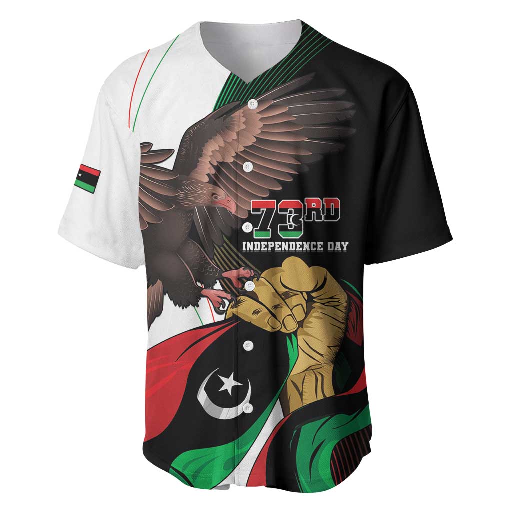 Libya 73rd Anniversary Independence Day Baseball Jersey - Wonder Print Shop