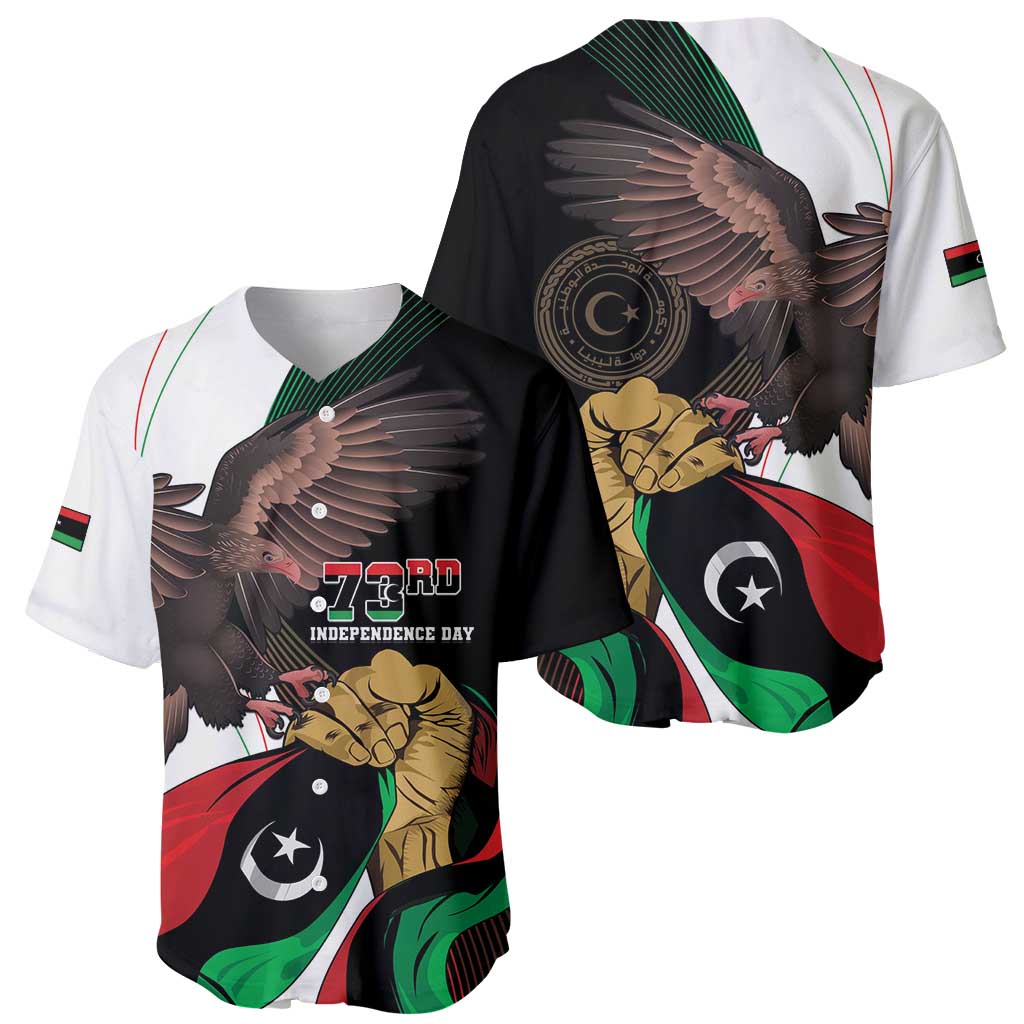 Libya 73rd Anniversary Independence Day Baseball Jersey - Wonder Print Shop