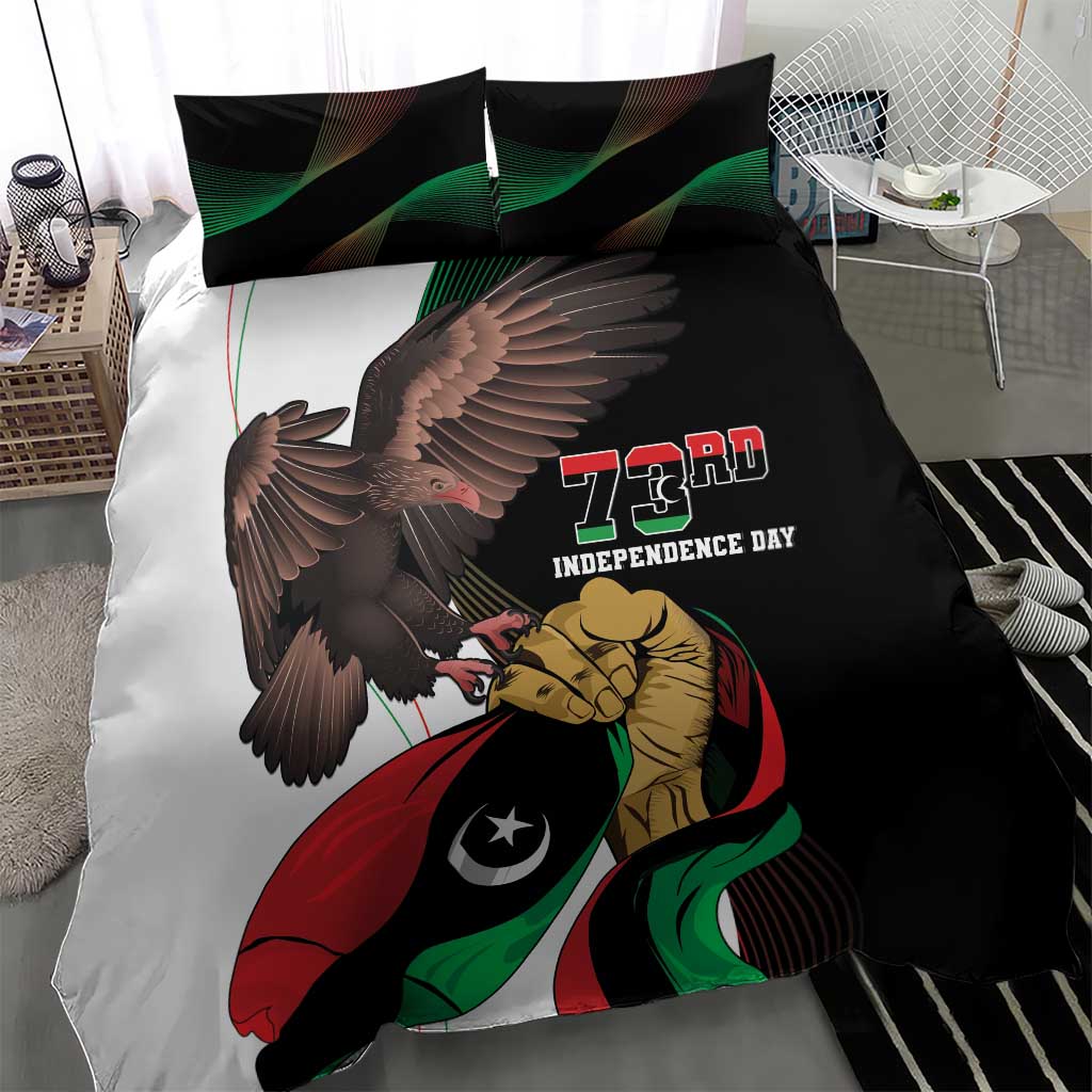 Libya 73rd Anniversary Independence Day Bedding Set - Wonder Print Shop