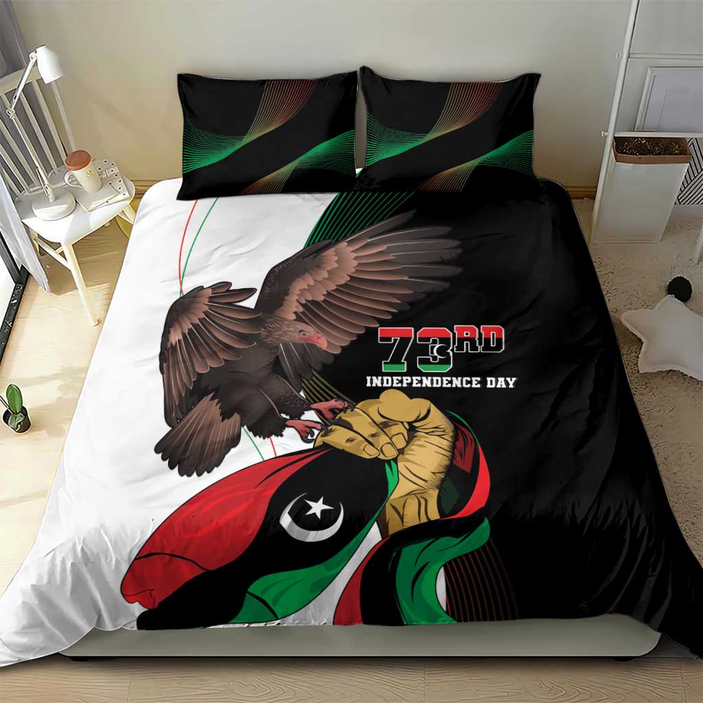 Libya 73rd Anniversary Independence Day Bedding Set - Wonder Print Shop