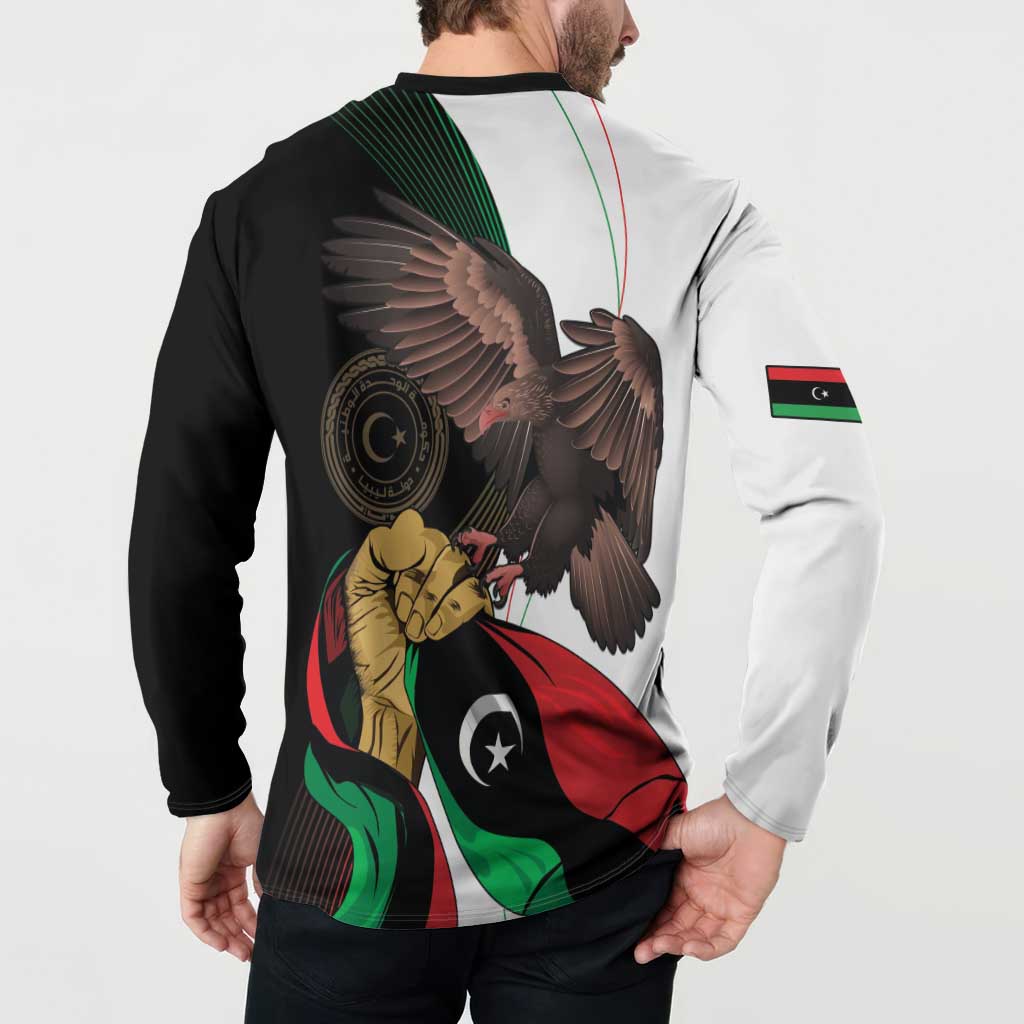 Libya 73rd Anniversary Independence Day Button Sweatshirt - Wonder Print Shop