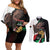 Libya 73rd Anniversary Independence Day Couples Matching Off Shoulder Short Dress and Long Sleeve Button Shirt - Wonder Print Shop
