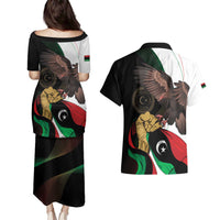 Libya 73rd Anniversary Independence Day Couples Matching Puletasi and Hawaiian Shirt - Wonder Print Shop