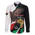 Libya 73rd Anniversary Independence Day Family Matching Off The Shoulder Long Sleeve Dress and Hawaiian Shirt - Wonder Print Shop