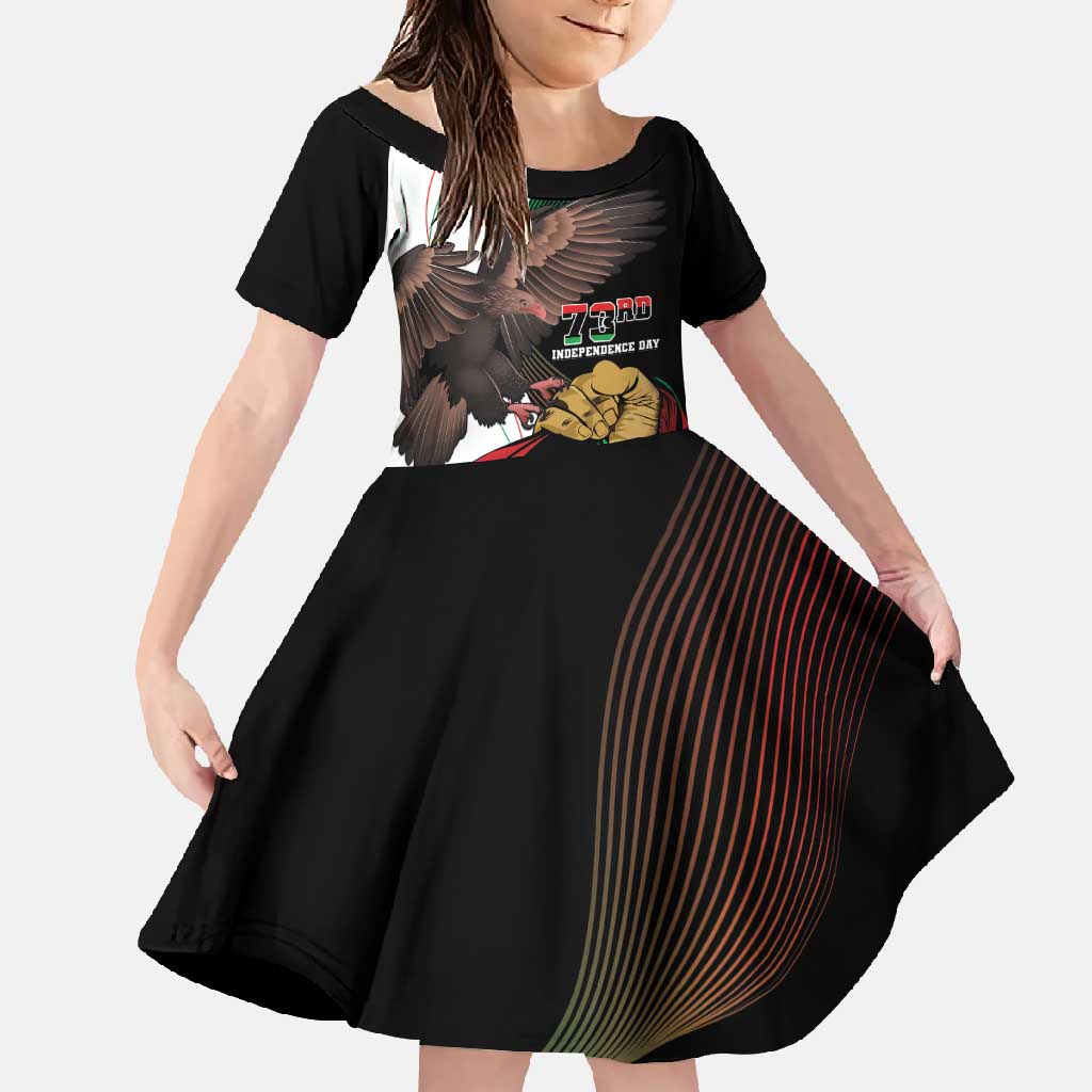 Libya 73rd Anniversary Independence Day Family Matching Off Shoulder Maxi Dress and Hawaiian Shirt - Wonder Print Shop