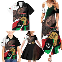 Libya 73rd Anniversary Independence Day Family Matching Summer Maxi Dress and Hawaiian Shirt - Wonder Print Shop