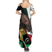 Libya 73rd Anniversary Independence Day Family Matching Summer Maxi Dress and Hawaiian Shirt - Wonder Print Shop