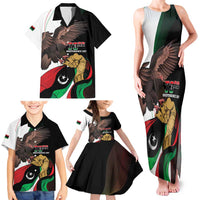 Libya 73rd Anniversary Independence Day Family Matching Tank Maxi Dress and Hawaiian Shirt - Wonder Print Shop