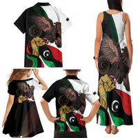 Libya 73rd Anniversary Independence Day Family Matching Tank Maxi Dress and Hawaiian Shirt - Wonder Print Shop