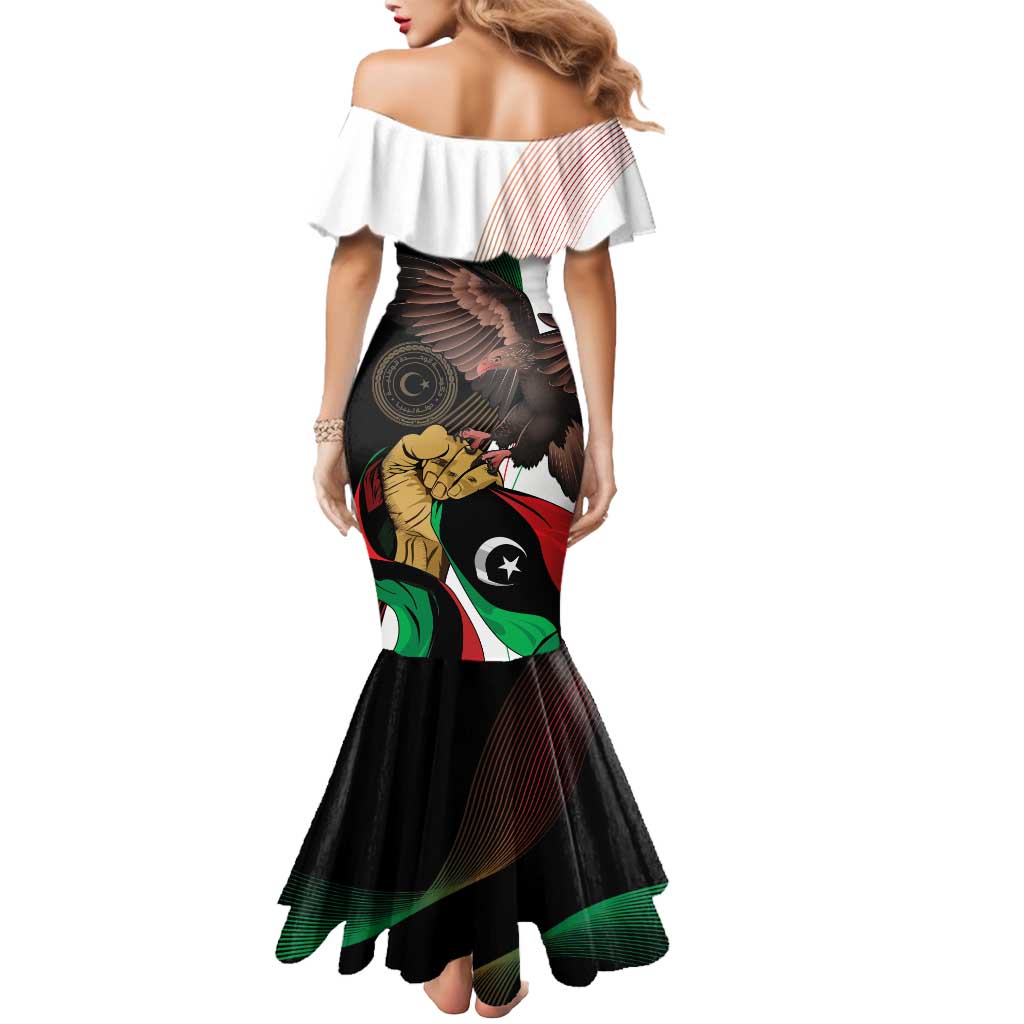 Libya 73rd Anniversary Independence Day Mermaid Dress - Wonder Print Shop