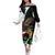 Libya 73rd Anniversary Independence Day Off The Shoulder Long Sleeve Dress - Wonder Print Shop