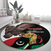 Libya 73rd Anniversary Independence Day Round Carpet