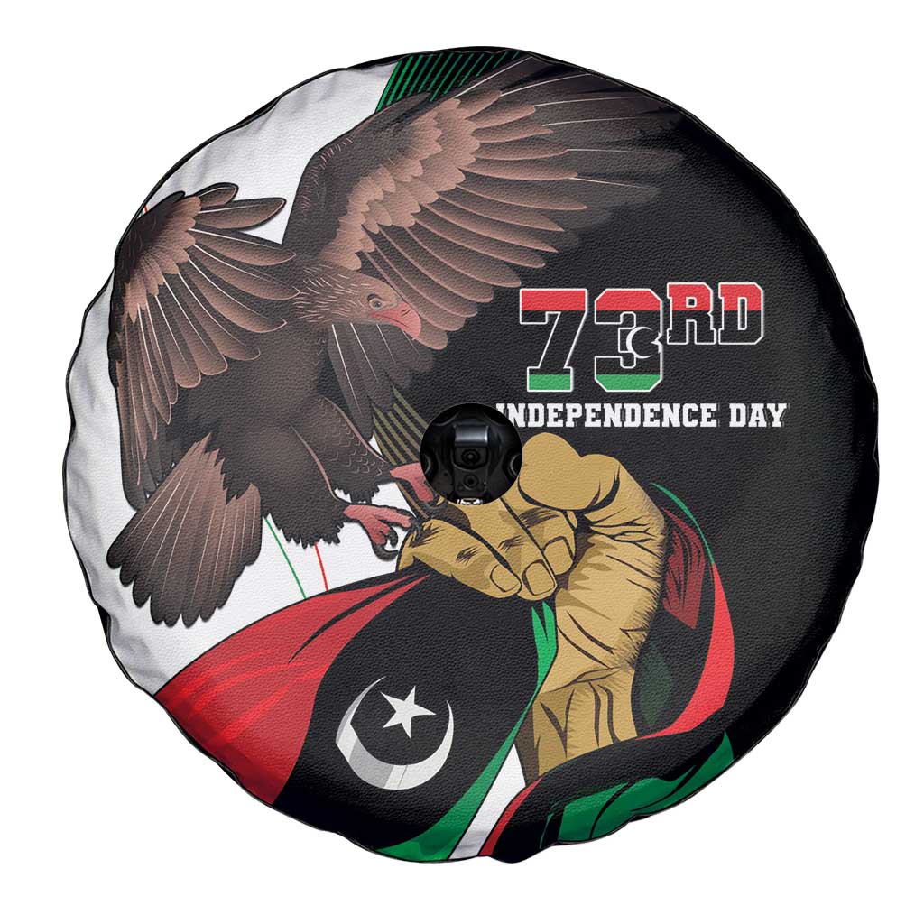 Libya 73rd Anniversary Independence Day Spare Tire Cover - Wonder Print Shop