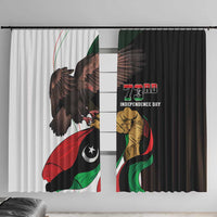 Libya 73rd Anniversary Independence Day Window Curtain - Wonder Print Shop