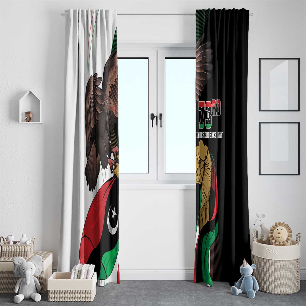 Libya 73rd Anniversary Independence Day Window Curtain - Wonder Print Shop