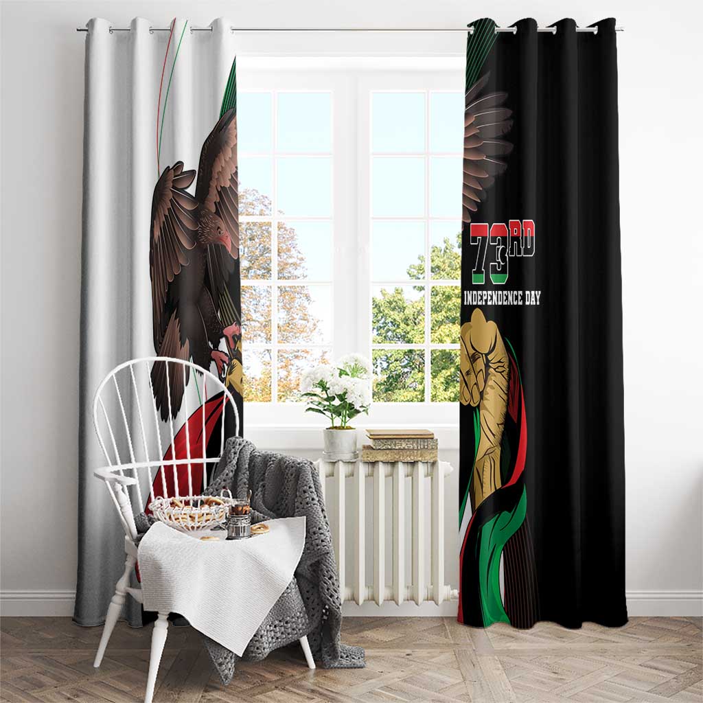 Libya 73rd Anniversary Independence Day Window Curtain - Wonder Print Shop