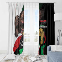 Libya 73rd Anniversary Independence Day Window Curtain - Wonder Print Shop