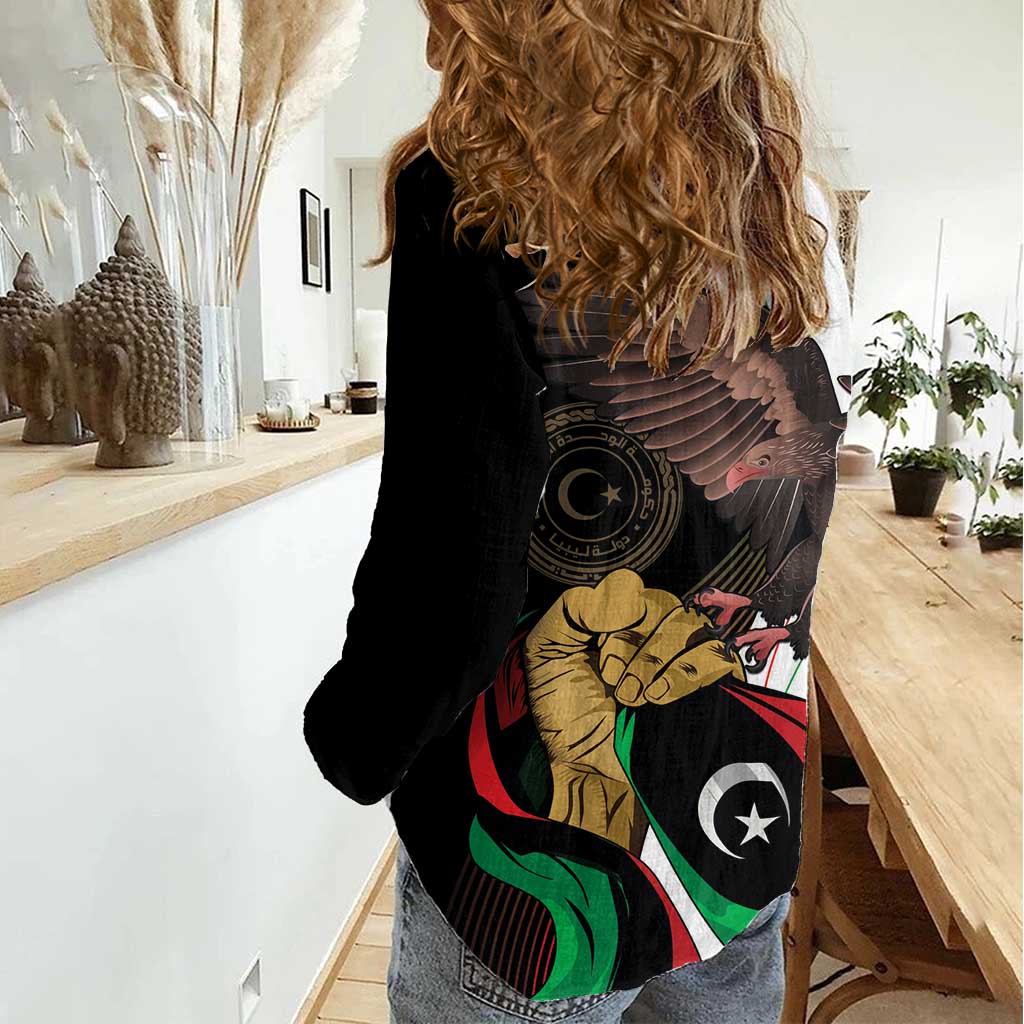 Libya 73rd Anniversary Independence Day Women Casual Shirt - Wonder Print Shop