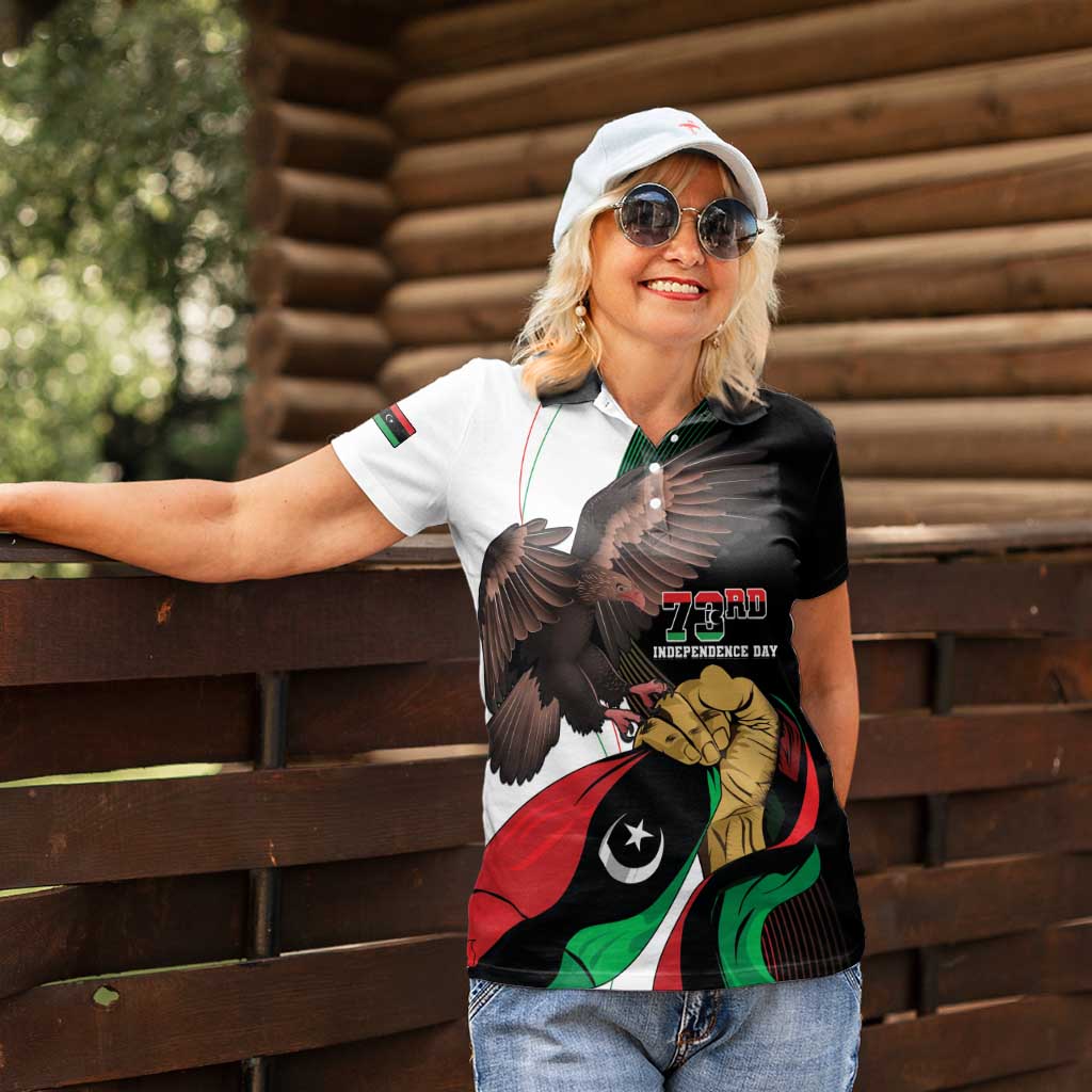 Libya 73rd Anniversary Independence Day Women Polo Shirt - Wonder Print Shop