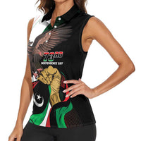 Libya 73rd Anniversary Independence Day Women Sleeveless Polo Shirt - Wonder Print Shop